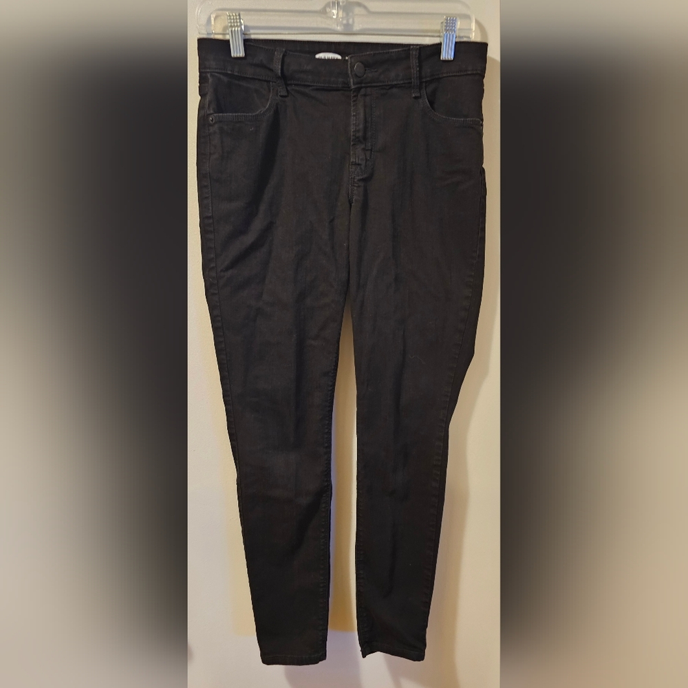 Old Navy Super Skinny Jeans‎ Mid Rise Black Women's Size 4